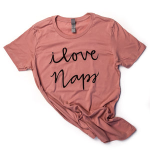 I Love Naps, adult tshirt