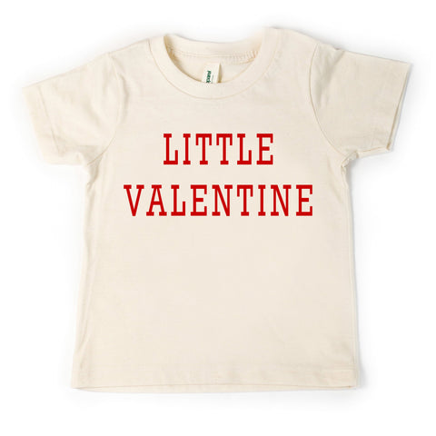 Little Valentine, natural tshirt, toddler and youth