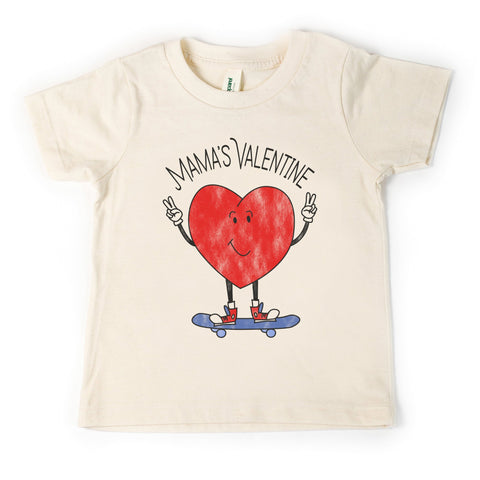 Mama's Valentine, natural tshirt, toddler and youth